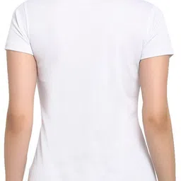 armisto Pack of 2 Women Sporty Round Neck Polyester White, Black T-Shirt image 4