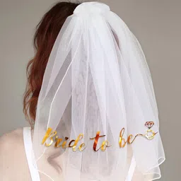 specialyou.in Bachelorette Party, Bridal Shower, Bride to Be Props Sash, Bridal Veil, Headband image 2