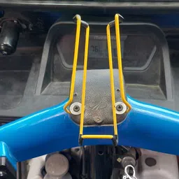 tca Golden Metallic Finish Auto Rickshaw Mobile Holder With Strong Rubber Grip, Bike Mobile Holder image 4