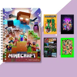 craft maniacs MINECRAFT DIARY & MAGNETIC BOOKMARKS A5 Notebook RULED 120 Pages-picture-10