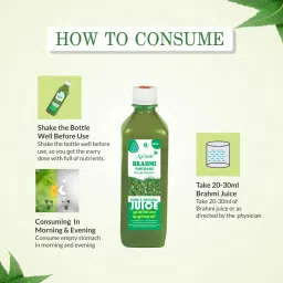 Axiom Brahmi Panchang Juice|Act as a Brain Booster|Helps to Relieve Stress - 500ml image 3