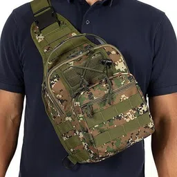 Camouflage Tactical One Shoulder Casual Chest Bag for Outdoor Riding Cam TK-4686-image-28