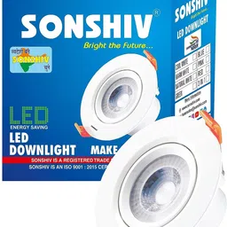 sonshiv COB DEEP LIGHT 3W WARM WHITE FOR FALSE CEILING Cob Light Ceiling Lamp image 4