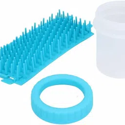 w9 MudBuster Silicon Plastic Portable Dog Paw Cleaner-Small Plain/ Bristle Brushes forDog & Cat image 3