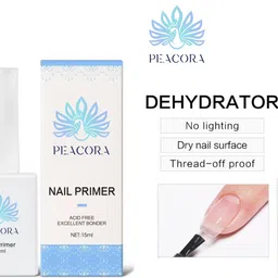 2 Pcs Nail Prep Dehydrator Air Dry No Acid Primer Enamel UV Gel Nail Polish Kit for DIY at Home, Nail Care Kit Nail Art Salon Professional, PRIMER & DEHYDRATOR-image-21