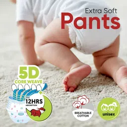 cpl supersoft Baby Diaper Pant Style | Upto 12 Hrs Absorption| 0 - 5 Kg - New Born image 5