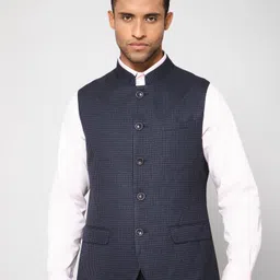 cantabil Self Design Men Waistcoat-picture-14
