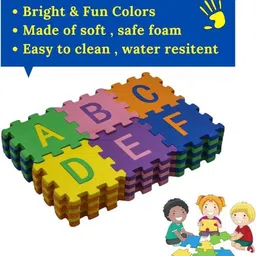 kashh Puzzle Play Mat for Kids | Educational Floor Tiles | Soft & Safe (A–Z, 0–9) image 2