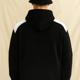 jump cuts Men Full Sleeve Printed Hooded Sweatshirt image 3