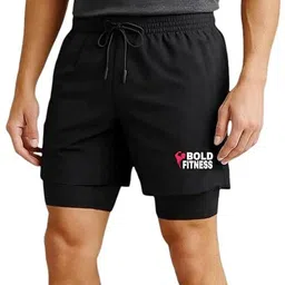 bold fitness Solid Men Black Sports Shorts-picture-23