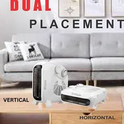 tatsoi 2000 Watts FAN Heater (White color ) with ABS body (TI-9333) Fan Room Heater image 5