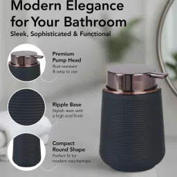 obsessions Oasis 6 Pcs PVC Bath Set Black image 3