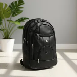 fly boyz Medium 30 L Laptop Backpack Vegan Leather Laptop Backpack for Men & Women | Stylish Office & Travel Bag image 4