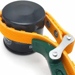 Multi-Purpose Adjustable Rubber Belt Strap oil Filter Wrench 12" (300mm) AASONS Adjustable Belt Strap Wrench, 12" for Opening oil Filter Pipe Tin Single Sided Speciality image 4