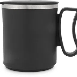 1 Pc Double Walled Plastic Covered Travel Tea/Coffee With Lid Stainless Steel Coffee Mug-image-59
