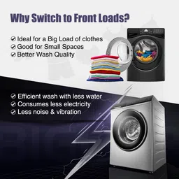 lg 7 kg with Wi-Fi EnabledAI Direct Drive Technology Fully Automatic Front Load Silver image 5