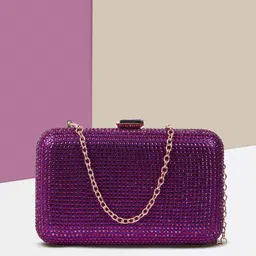 lino perros Party Purple Clutch image 2