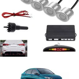 maties 4Silver Parking Sensor With LED Display Increased Safety For Car-271 Universal 4 Silver Reverse Parking Sensor With LED Display For Cars-271 Parking Sensor-picture-46