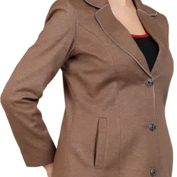 young club classic TRJ Self Design Coat For Women-picture-34