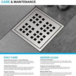 fossa Floor Stainless Steel Push Down Strainer image 3