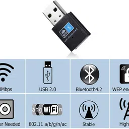 Orlov RTL8723BU Wireless Dongle 2 in 1 USB Bluetooth WiFi Adapter Data Card image 2