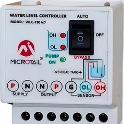 MICROTAIL Fully Automatic Water Level Controller 20 Ampere Capacity with 3 Sensors Wired Sensor Security System-picture-19