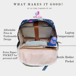 littletrove 2-in-1 Premium Laptop & Baby Essential Diaper Bag Travelling Bag for working mom Baby Diaper Backpack image 2