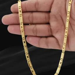 1 gm high quality gold plated mens chain Gold-plated Plated Alloy Chain-image-81