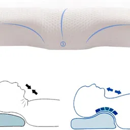 snug stuff Memory Foam Sleeping Pillow Pack of 1 Solid Orthopedic Cervical High Density Memory Foam Pillow image 1