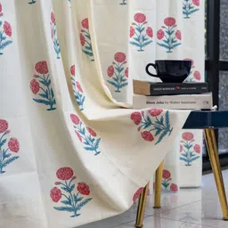 urban space 152 cm (5 ft) Cotton Room Darkening Window Curtain (Pack Of 2)-picture-13