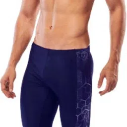 aashray Jammer-Digital Solid Men Swim Bottom Dark Blue Swimsuit image 4