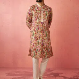 vastramay Men Viscose Rayon Kurta Pyjama Set image 3