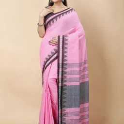 dipdiya Woven Handloom Pure Cotton Saree image 4
