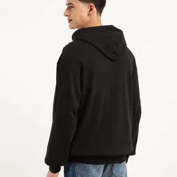 levi's Men Full Sleeve Solid Hooded Sweatshirt image 2