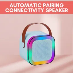 GUGGU W12 (PORTABLE WIRELESS BLUETOOTH SPEAKER) Dynamic Thunder Sound & RGB LightI296 10 W Bluetooth Laptop/Desktop Speaker-picture-48