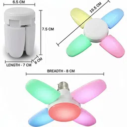 glowing night 30 W Color Changing Round B22 LED Bulb image 5