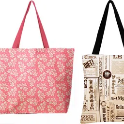 my fav Women Pink, White Tote-picture-39