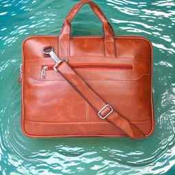 house of common Men & Women Tan Messenger Bag image 1