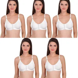 santopera designer Pack of 5 Women Full Coverage Non Padded Bra-picture-13