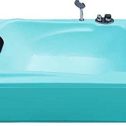 madonna Bonn 4.5 Ft Portable Acrylic with Filler System - Cyan Blue Free-standing Bathtub-picture-37