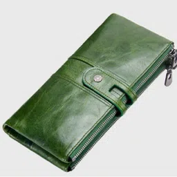 contacts Women Green Genuine Leather RFIDWallet - Regular Size-picture-11