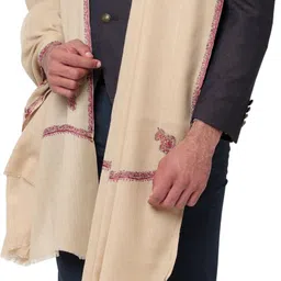 Royal-E-Kashmir Pashmina, Wool Embroidered Men Shawl-picture-23
