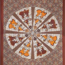 kaany fab Cotton Single Flat 144 TC Jaipuri Prints Bedsheet image 3