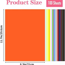 drupe Art & Craft Each (29.7 X 21 cm) Double Sided PAPER A4 75 gsm Coloured Paper image 4
