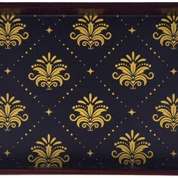 Wooden tray set of 1 with UV print|Serving Tray|Multipurpose Tray|AHS-T1804_N Tray-image-44