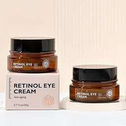Hanwen Retinol Eye Cream for Dark Circles Puffiness Wrinkles Eye Bags Pack Of 2-image-29