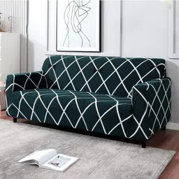 vinsano Polyester 3 Seater Sofa Geometric Cover-picture-19