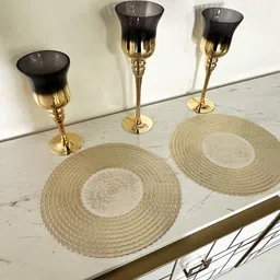 lavichitra Round Pack of 6 Table Placemat image 2