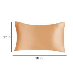 the conversion Brown Solid 210TC Satin 17 x 27 Inches Pillow Covers (Set of 2) image 3