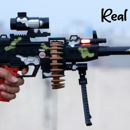 fiddlerz 25 musical army style toy gun for kids with music, lights and laser light -(battery included)-Multicolor Guns & Darts image 5